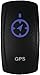 Dragonfire Racing 04-0124 Laser Etch Dual LED Switch - GPS On/Off - Blue