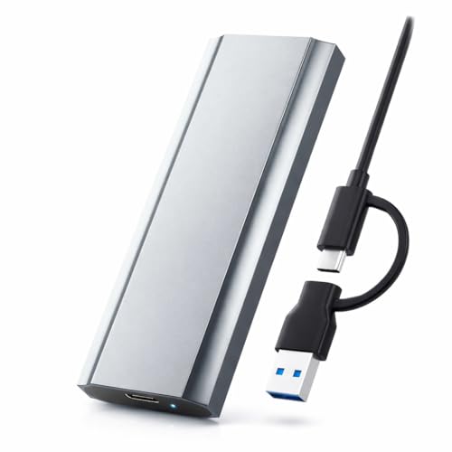 Case Externo SSD M.2 NVMe Sata USB 3.1 Tipo-C Velocidade 10Gbps | Compatível Windows, Mac e Linux | Adaptador Gabinete Externo Tamanho 2230/2242/2260/2280 Portátil Premium
