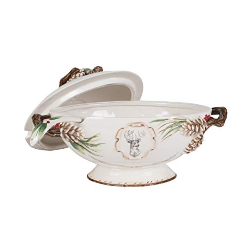 Fitz and Floyd Forest Frost Soup Tureen, Standard