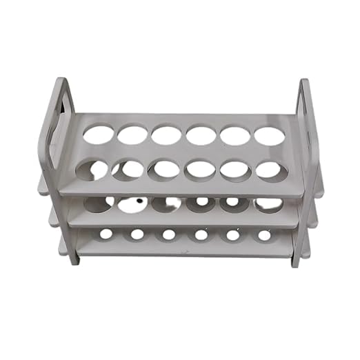 test tube stand for Test tube (3 tier) (18mm x 12 holes) (pack of 2)| Test Tubes Polypropylene | Glass Test Tubes for Scientific Experiments-image-39