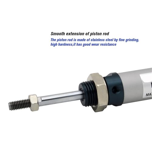 Vérin pneumatique MAL25 résistant en aluminium double effet - 5