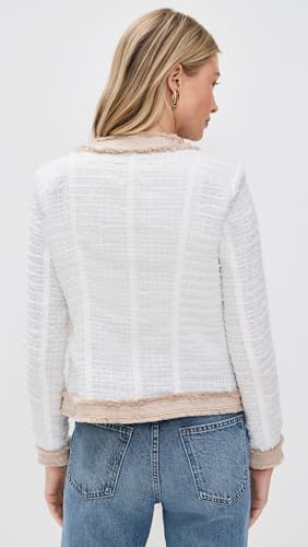 L'AGENCE Women's Agnes Tweed Denim Jacket3