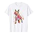 Splash Art Bullterrier Hund Hundeliebhaber Bullterrier T-Shirt