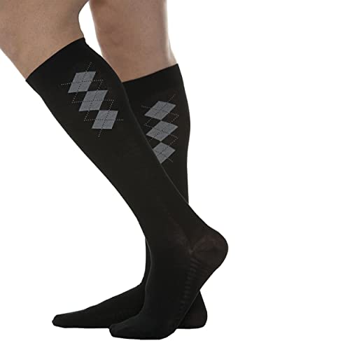 Maxar Men's Standard Knee High, Black, Medium