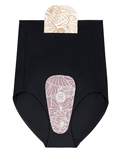 Image of Kindred Bravely Fourth Trimester Postpartum Panty | Postpartum Essentials Underwear with 2 Hot /Cold Gel Packs (Black, XX-Large)