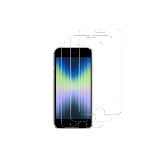 3 Stück Schutz Gehärtetem Tempered Glas für iPhone SE3 2022 iPhone SE2 2020 iPhone 8 iPhone 7 iPhone6S iPhone 6 Fest HD Screen Schutzfolie Displayschutz Folie Anti Kratzen 9H Härte 4 7 Zoll