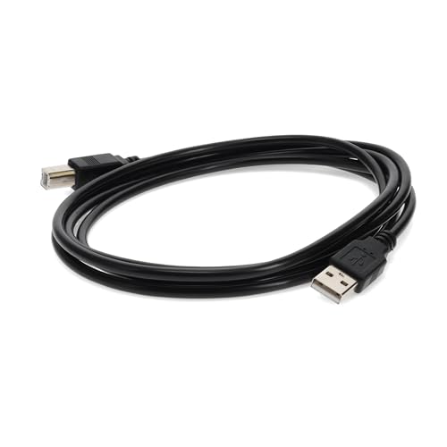 AddOn - USB cable - USB Type B (M) to USB (M) - USB 2.0 - 3 ft (pack of 5)