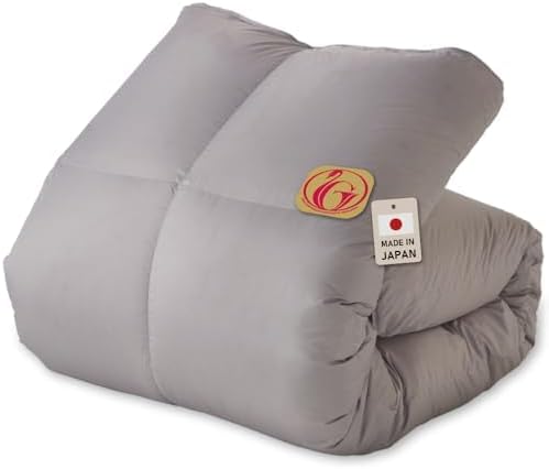 [セット]羽毛+カバーダウン80%Sグレー