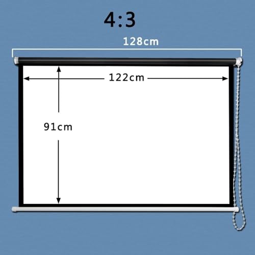 Pantalla de proyección manual portátil 60 pulgadas 4:3 miniatura 6