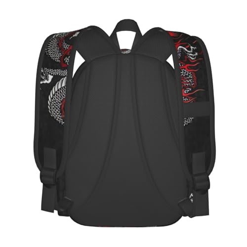 Cute Cool Red Dragon Laptop Backpack Purse for Women Men Travel Bag Casual Daypack with Multiple Pockets Backpack4