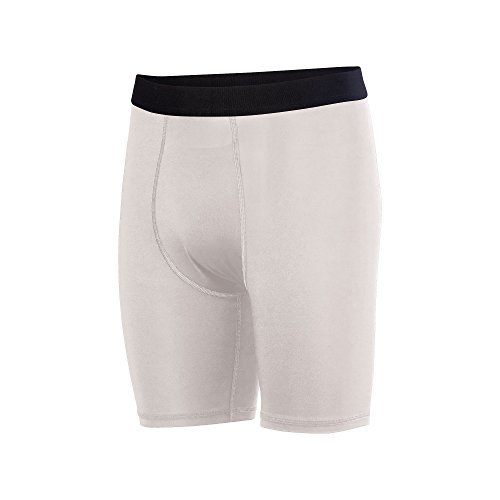 Augusta Sportswear Hyperform Compression Shorts S White