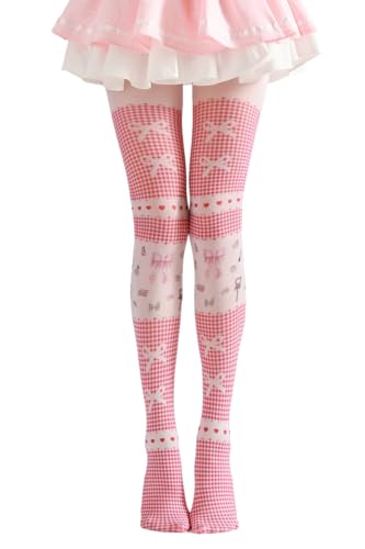 Image of Sahabowi Women's Sheer Tights, Digital Print Designs Stockings