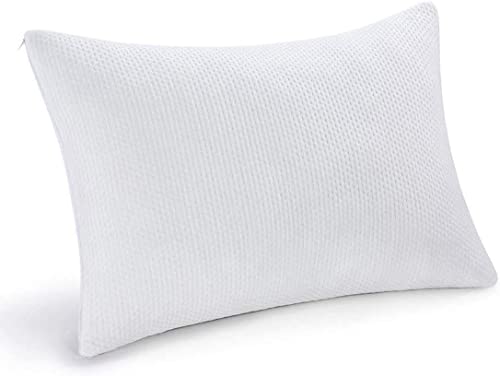 pillowLY Shredded Memory Foam Pillow For Neck Support & Pain Relief - 2 Comfort Zones (Soft & Firm) Adjustable for Stomach Back & Side Sleepers, Best Orthopedic Sleeping Pillow - Bamboo Cover pillowLY Shredded Memory Foam Pillow For Neck Support & Pain Relief - 2 Comfort Zones (Soft & Firm) Adjustable for Stomach Back & Side Sleepers, Best Orthopedic Sleeping Pillow - Bamboo Cover