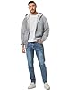 JMIERR Men’s Fleece Hoodie Full Zip Jacket Pullover Casual Fleece Hooded Sweatshirt Men's Fashions,Light Grey,3XL #1