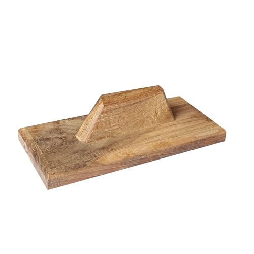 Image of Snevil Trowel Mason Tool for Plastering and Cement Work | Teak Wood | Handmade Tool for Gardening and DIY Work (9 x 4 inches)