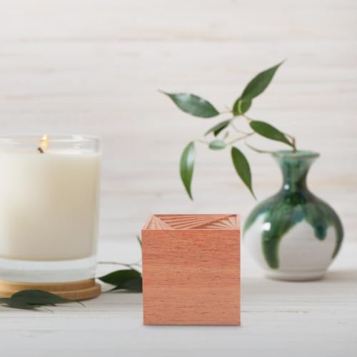 Difusor aromático de madera ARTIBETTER 1.57 in cubo miniatura 6