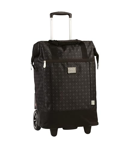 Punta® Big Wheel - Carro de la compra (40 L, grande y estable, con ruedas XL, silencioso y suave, moderno y versátil, para compras y transporte), color negro