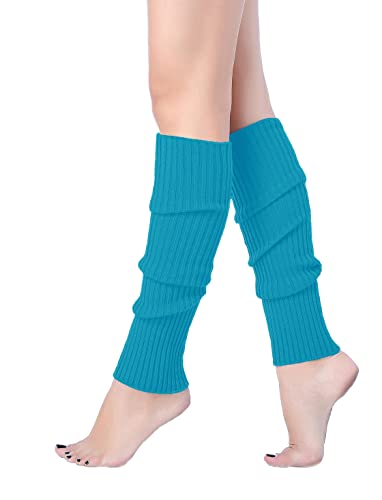 Image of v28 Women Warm Leg Warmers 80s Retro Party Costume Knit Ballet Neon Long Socks