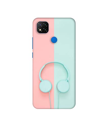 Amazon Brand – Solimo Plastic Designer Head Phone 3D Printed Hard Back Cover Mobile Cover for Mi Redmi 9 / Redmi 9C / Redmi 9 Active