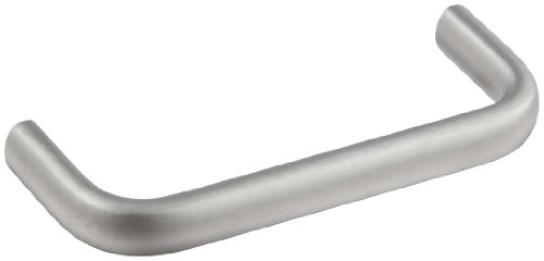 Image of Stainless Steel Metric Pull Handle with Threaded Holes, Oval Grip, Matte Finish, 180mm Center-to-Center, 40mm Projection, 12mm Grip Size (Pack of 1)