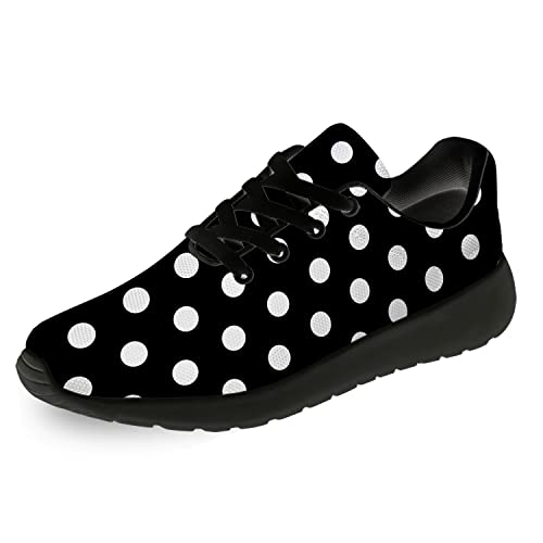 Polka Dot Shoes for Women Men Running Shoes Comfort Lightweight Walking Tennis Dots Sneakers Gifts