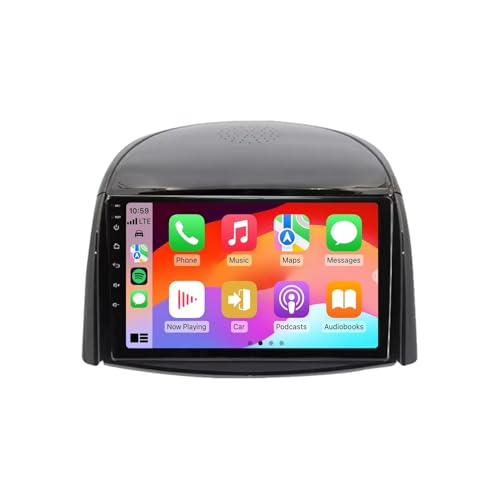 Autoradio Android Koleos écran tactile 9 pouces anti angle mort avec caméra de recul et CarPlay
