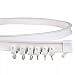 HJLINA Rieles Cortinas para 1m 2m 3m Tapa del Techo de Las Ventanas Rectas del riel de la Cortina Flexible Top de Techo/de la Pared montada Lateral Balcón Balcón Bendible