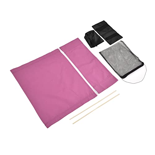 Pokerty9 Director Chair Cover Durable Wear Resistant Stable Canvas Chair Seat for Office Rose Red