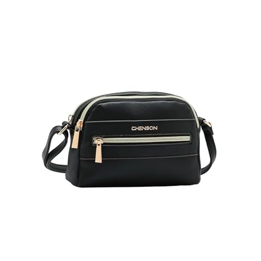 Bolsa Feminina Chenson Original Transversal Tiracolo cor:PRETO