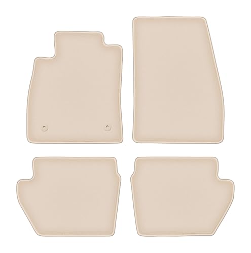 Tapis de voiture Ford Puma II anti-saleté en velours beige