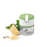 Livington 3 Seconds Chopper - Zerkleinerer Küche elektrisch mit Akku & USB-Anschluss - Multizerkleinerer zum Schneiden, Hacken, Zerkleinern - Universalzerkleinerer kompakt & kabellos - Gemüseschneider