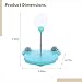 YHomU Treat Dispenser Cat Toy, Anti-Slip Feeding Ball with Catnip, Calming Treats for Pets, Bear-Shaped Cute Base, Spring Stand, Encourages Mental Stimulation & Play, Interactive