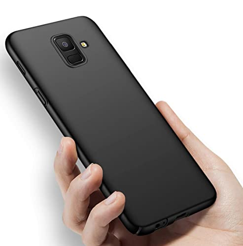 Image of Mobile Back Cover Case for Samsung J6 (Silicone Case|CameraProtection|Black SC1510)