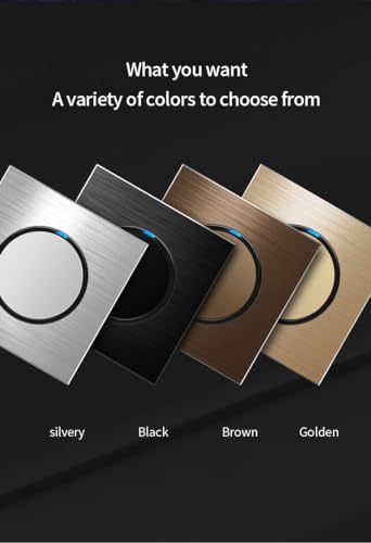 MEI JIA Brushed stainless steel panel Wall Switch Socket, 2 gang 2 way Switch, single double 13A, light dimmer, 20A, 45A, Computer, cooker, door bell, Artistic Modern Swich soket (2 GANG 2 WAY)…