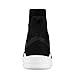 Mens Black High Top Sneakers Fashion Breathable Walking Shoes Stylish Basketball Shoes for Men Size 5.5