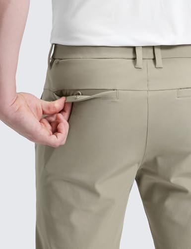 Image of CRZ YOGA All Day Comfy Golf Pants 28 inch /30 inch /32 inch /34 inch /36 inch | Decent Stretch, Wrinkle-Resistant, Casual, Slightly Tapered Leg, Flat Front, Pockets, Trousers for Men