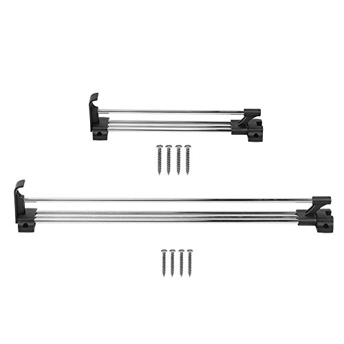 Zhoul extensível pull out armário barra deslizante armário barra cabide toalha ajustável roupa organizador titular (30 cm)