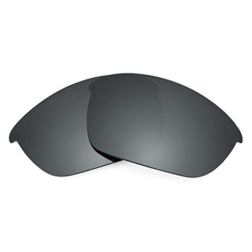 Revant Replacement Lenses for Oakley Half Jacket 2.0 sunglasses, UV Protection, Anti-Scratch and Impact Resistant, Non-Polarized Black Chrome Mirrored