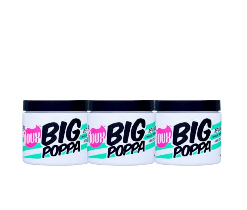 Image of The Doux BIG POPPA Curl Defining Gel, Frizz Free, Soft Hold Gel, 3Pk, 12 oz | Infused with Babassu Oil for Long-Lasting Shine & Non-Crunch Flex Hold, For Coils, Waves & Curls, Alcohol-Free