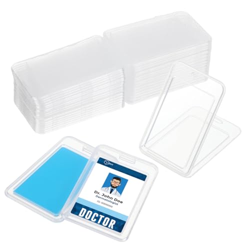 Porta credenciales transparentes que protegen tus tarjetas de identificación en la escuela