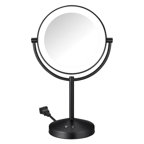 Conair Matte Black LED Mirror