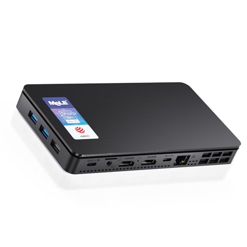 Image of MeLE Overclock4C Mini PC with Win 11 Pro N100(up to 3.4GHz,4C /4T), 32GB DDR4 512GB Micro Desktop Computer, 4K Triple Display, All-in-one USB-C, USB3.2 /WiFi /BT /Ethernet on Business Home Office