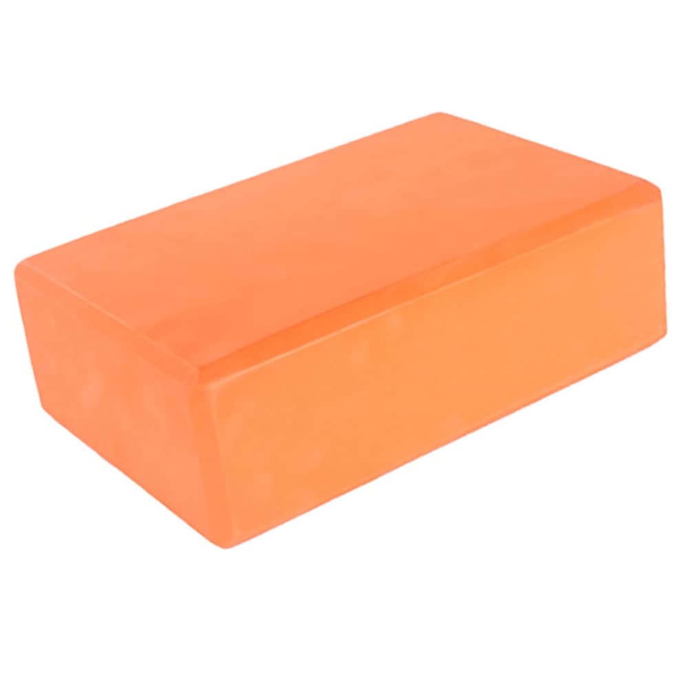 Roadoor Pilate Yoga Block 1 Pack, Fitness Supportive Non-Slip Surface EVA Foam Brick For Body Stretching Exercise Tool Orange 1size