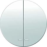  Hager 16272089 – Touche double R1/R3 avec indicateur lumineux cpl. Gloss