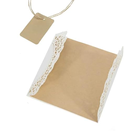 結婚式のはがき招待状、 結婚式招待状カード(封筒付き)10枚、30枚、50枚入り 14.5x14.5cm イエロークラフト紙(Print-on-demand,10pcs)