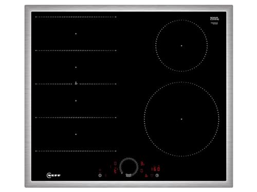 NEFF T66SHE4L0 N 70 Plaque de cuisson vitrocéramique autonome 60 cm de large, Twist Touch, Flex Induction, Home Connect, Smart Hood Automatic, Encastrable,...
