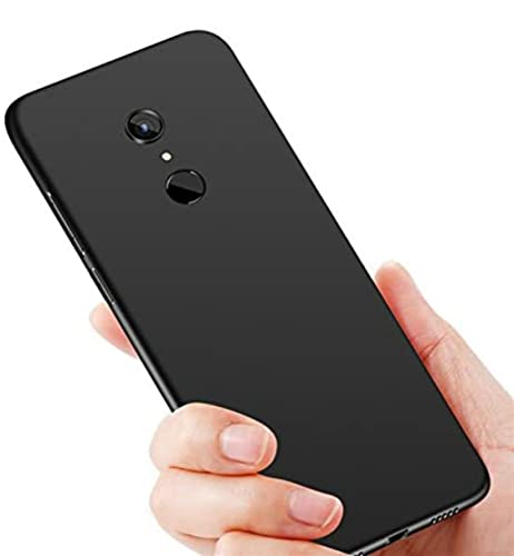 Image of Mobile Back Cover Case for Xiaomi Redmi 5 (Silicone Case|CameraProtection|Black SC1510)
