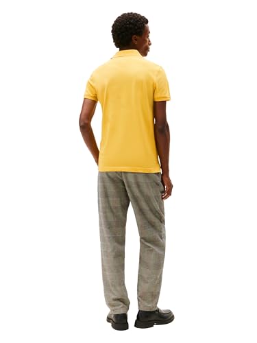 Image of Tommy Hilfiger Men's Short Sleeve Polo Shirts in Slim Fit with Stretch and Organic Pique Cotton