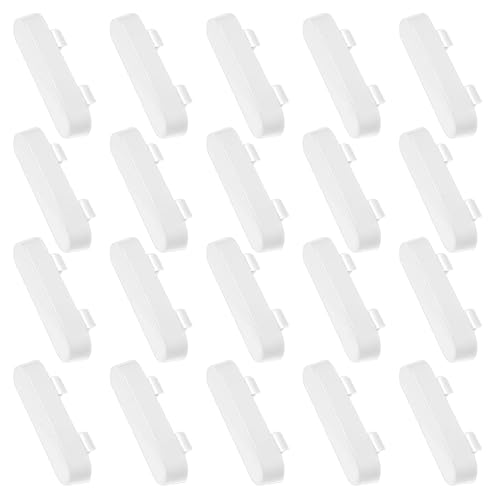 20 Pcs Weep Hole Covers, White Plastic Window Drainage Cover Caps, White ABS Bright Weep Hole Drainage Covers Double Glazing, Window Drain Caps Replacement, for UPVC Windows, Windows Vents Sill.