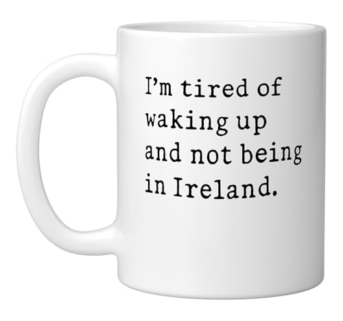 Taza Cerámica Blanca con Diseño Irlandés Divertido miniatura 1